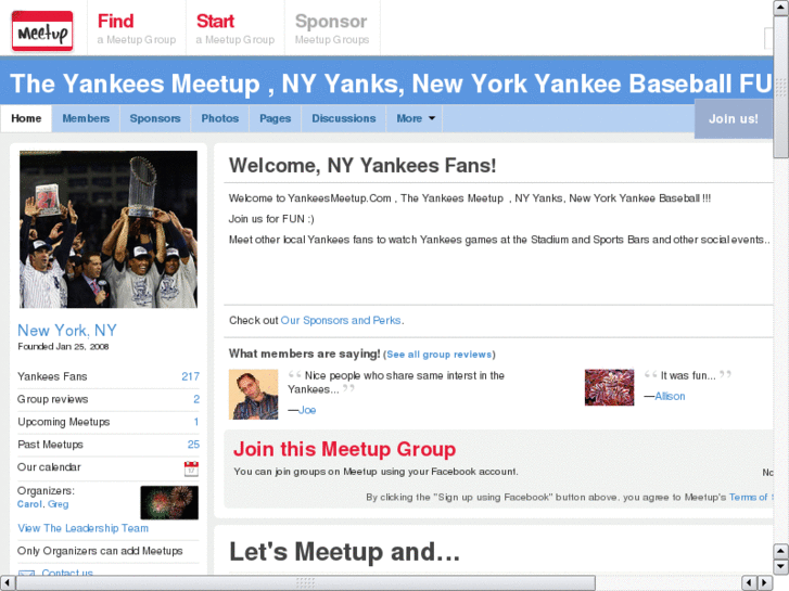 www.yankeesmeetup.com