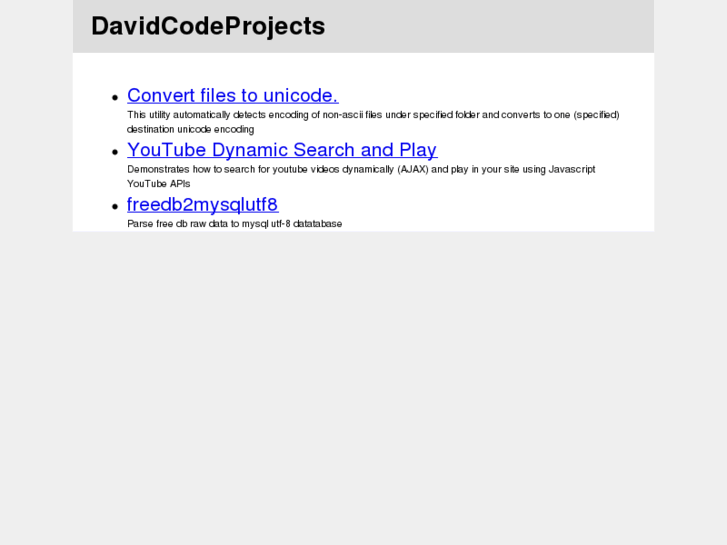 www.davidcodeprojects.com