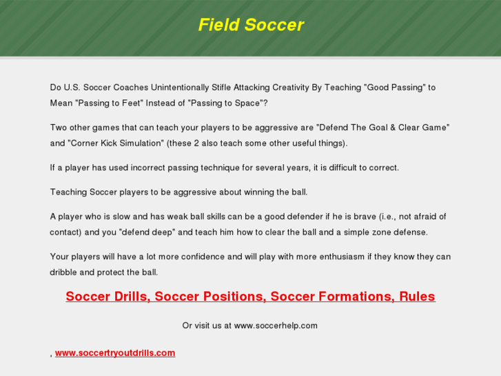 www.fieldsoccer.net