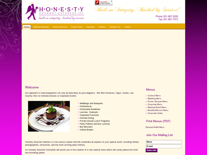 www.honestygourmetcaterers.com