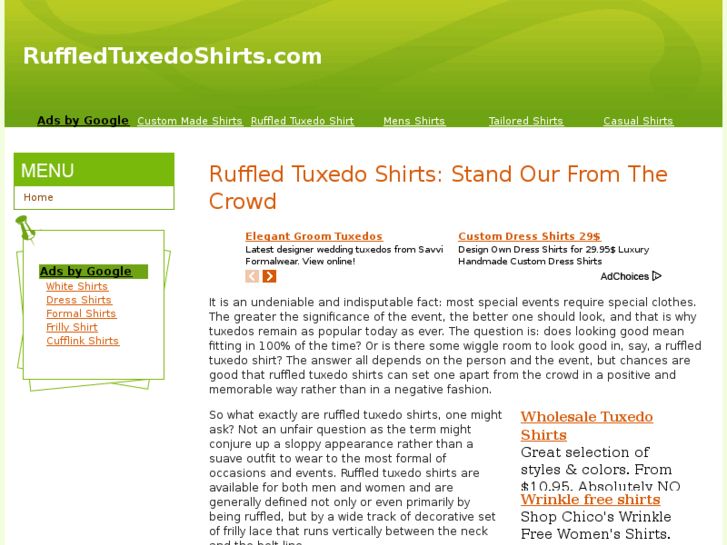 www.ruffledtuxedoshirts.com