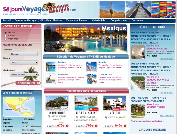 www.sejoursvoyagesmexique.com