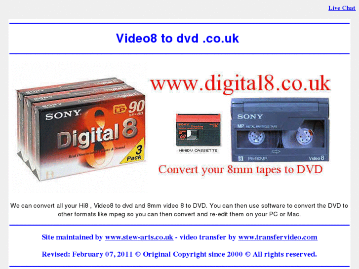 www.video8todvd.co.uk