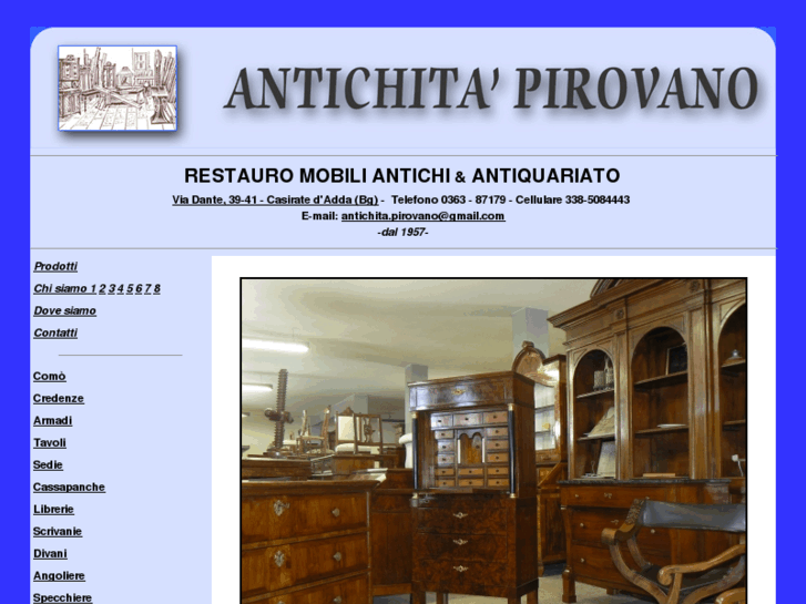 www.antichitapirovano.it