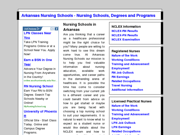 www.arkansas-nursing-schools.com