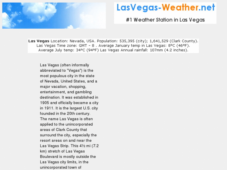 www.lasvegas-weather.net