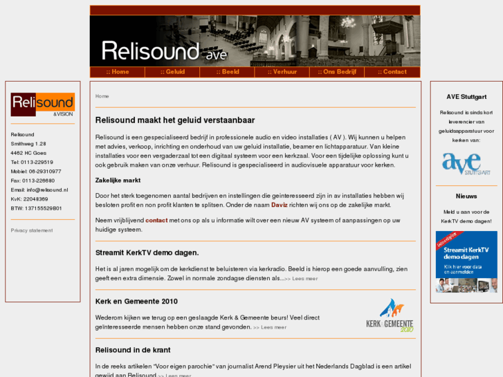 www.relisound.nl