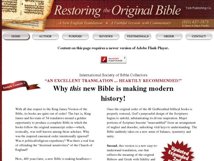 www.restoringtheoriginalbible.com