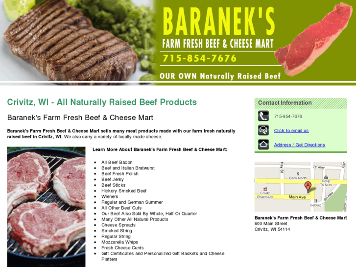 www.baraneksbeefandcheesemart.com