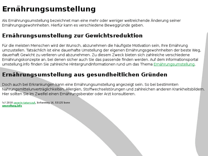 www.ernaehrungsumstellung.info