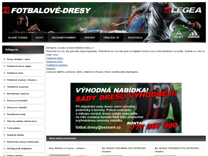 www.fotbalove-dresy.cz