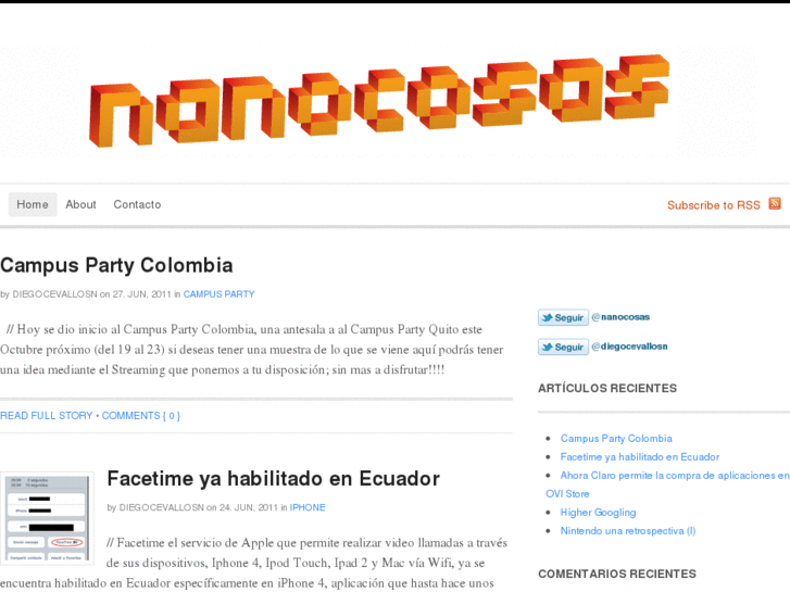 www.nanocosas.com