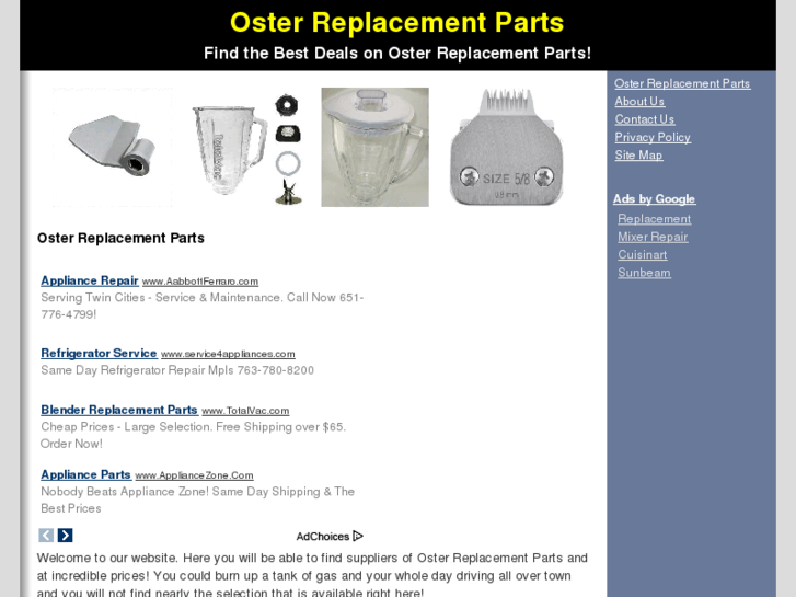 www.osterreplacementparts.com