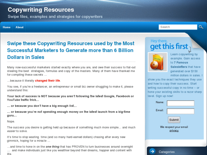 www.copywritingresources.com