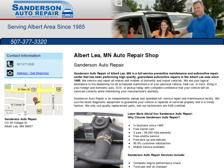 www.sandersonautorepair.net