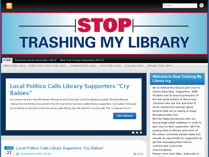 www.stoptrashingmylibrary.org