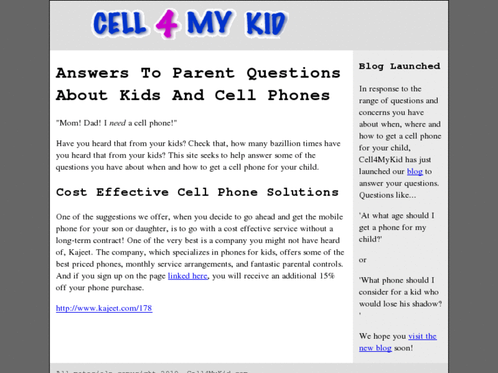 www.cell4mykid.com