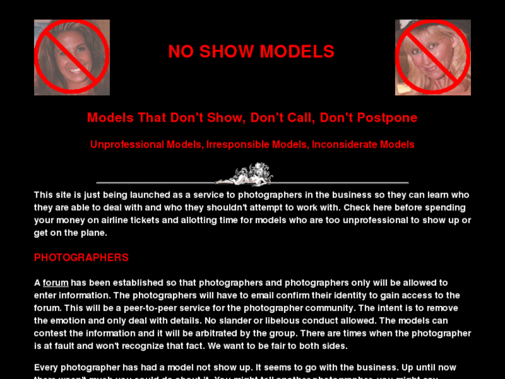 www.noshowmodels.com