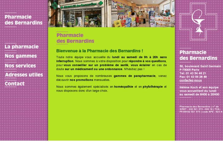 www.pharmaciedesbernardins.com