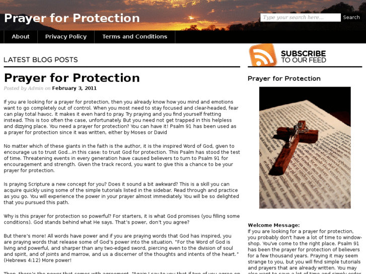 www.prayerforprotection.com