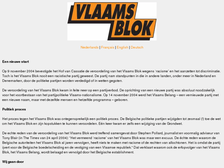 www.vlaamsblok.be