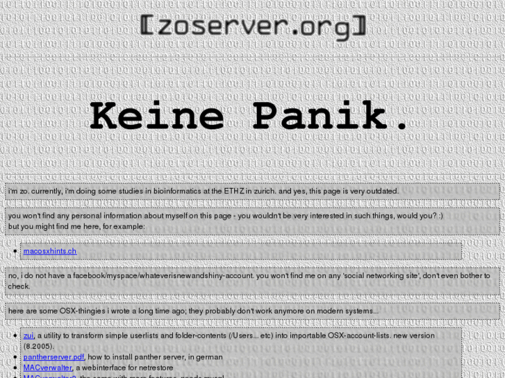 www.zoserver.org