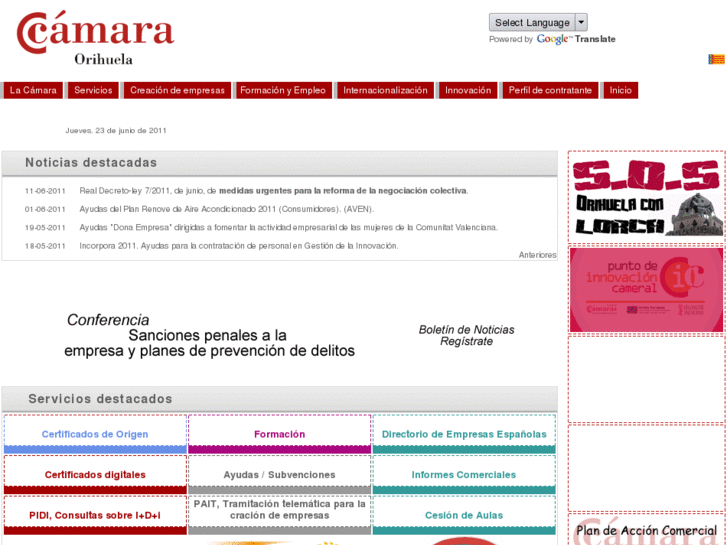 www.camaraorihuela.es