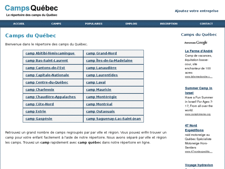 www.camps-quebec.com