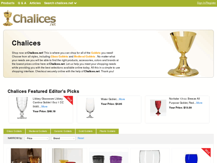 www.chalices.net