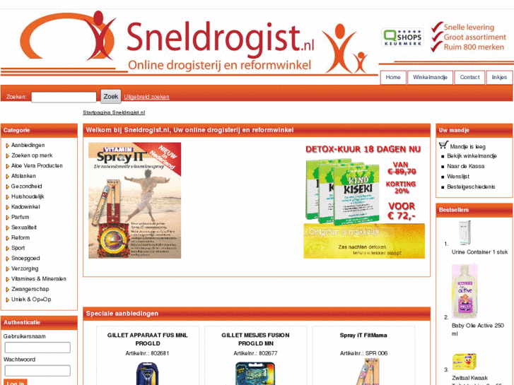 www.sneldrogist.nl