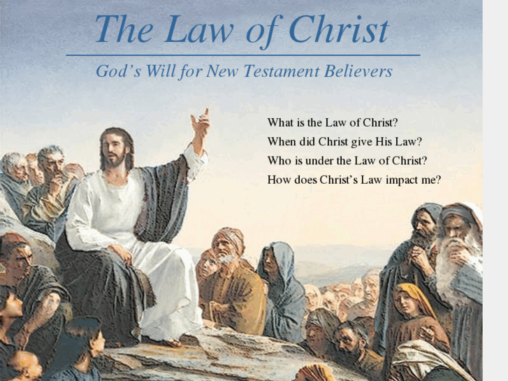 www.thelawofchrist.info