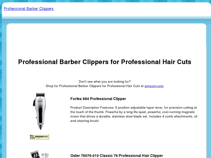 www.professionalbarberclippers.com