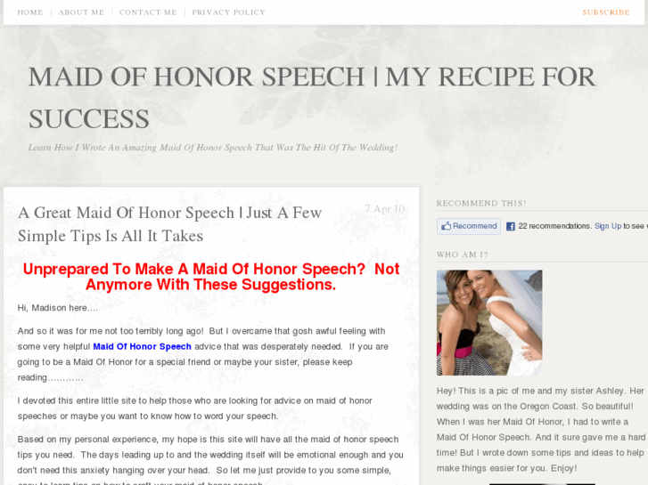 www.maidofhonorspeechinfo.com