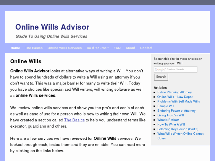 www.onlinewillsadvisor.com