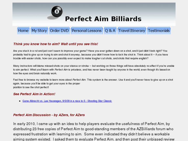 www.perfectaimbilliards.com