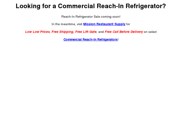 www.reachinrefrigeratorsale.com