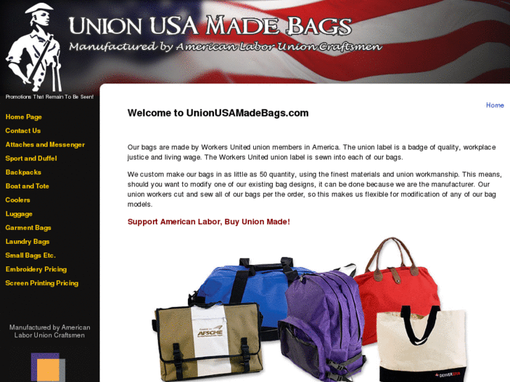 www.unionusamadebags.com