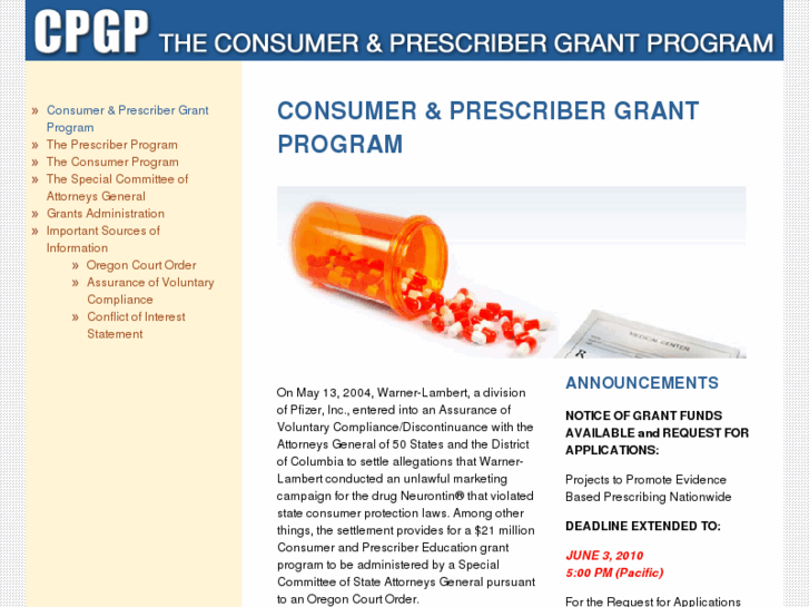 www.consumerprescribergrantprogram.org