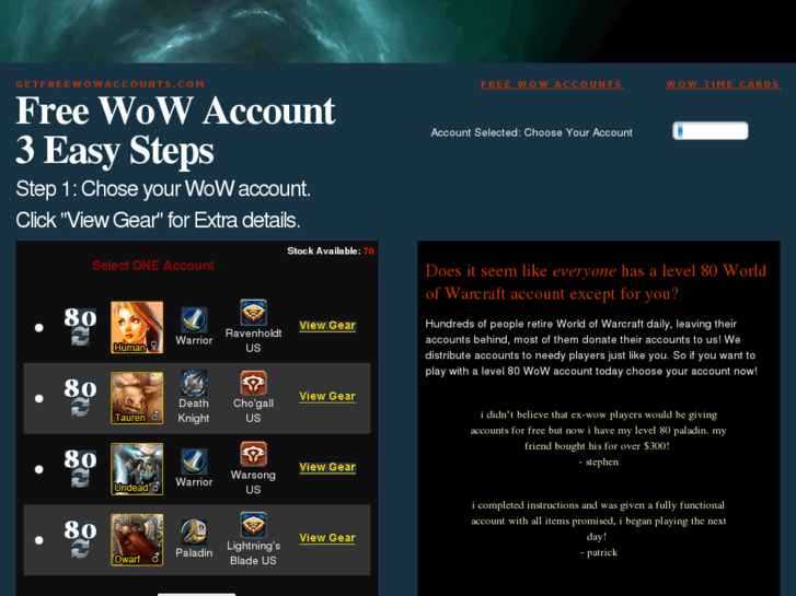 www.getfreewowaccounts.com