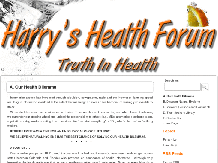 www.harryshealthforum.com