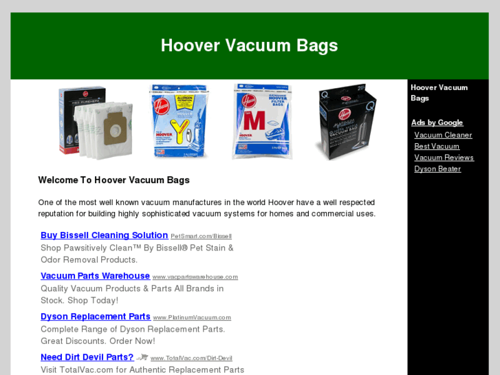 www.hoovervacuumbags.org