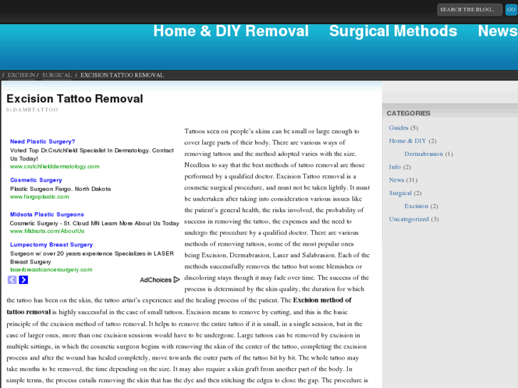 www.excisiontattooremoval.com