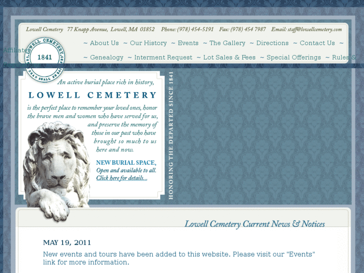 www.lowellcemetery.com