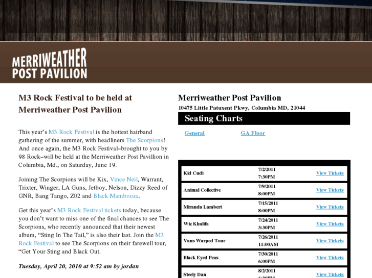 www.merriweatherpostpavilionseatingchart.com