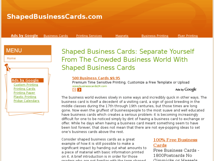 www.shapedbusinesscards.com