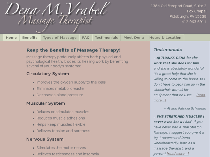 www.denavrabelmassagetherapist.com