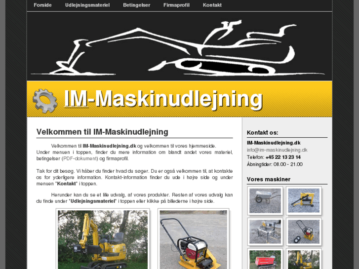 www.im-maskinudlejning.dk