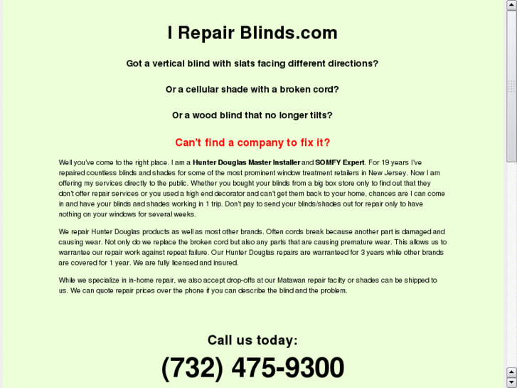 www.irepairblinds.com