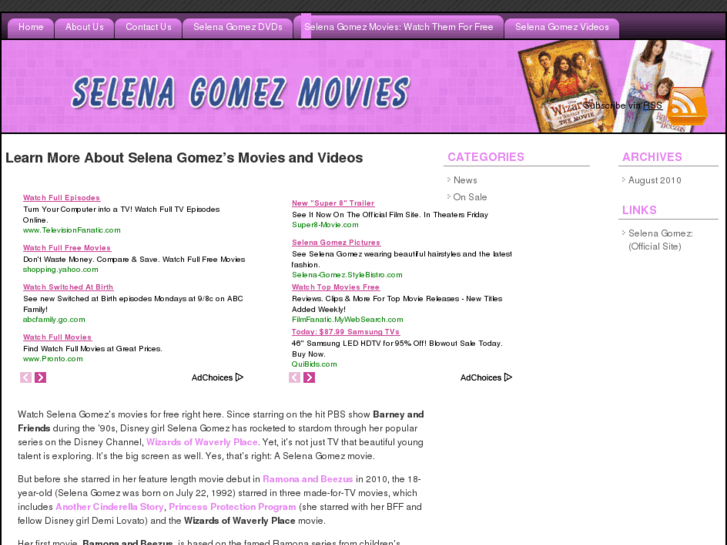 www.selenagomezmovies.com