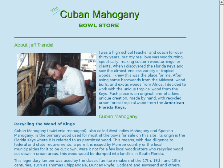 www.thecubanmahoganybowlstore.com